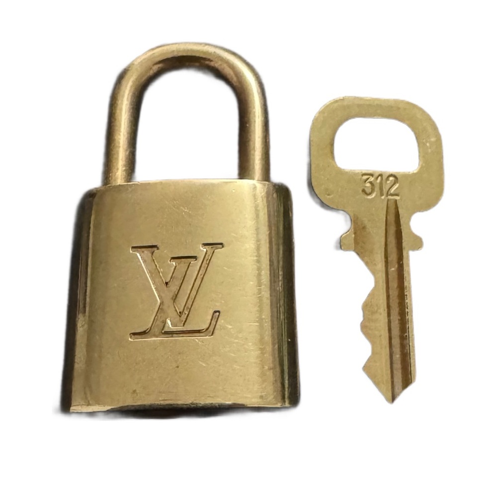 Louis Vuitton Gold Padlock With Key #312